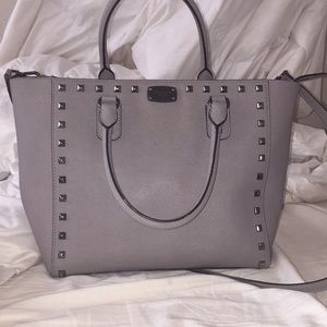 Silver Gunmetal Gray Michael Kors MK Purse